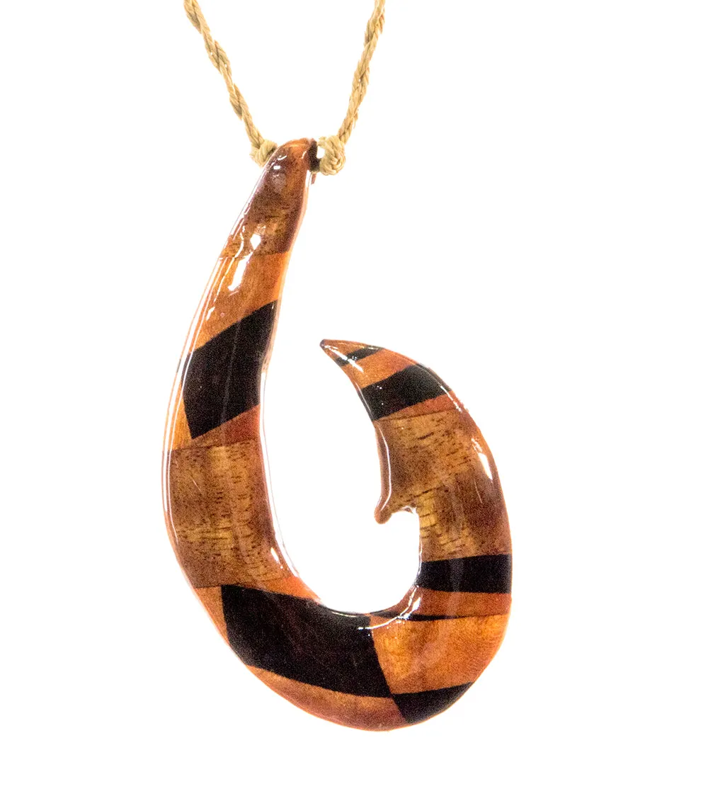 Combo Makau, Koa Bloodwood Hook Pendant