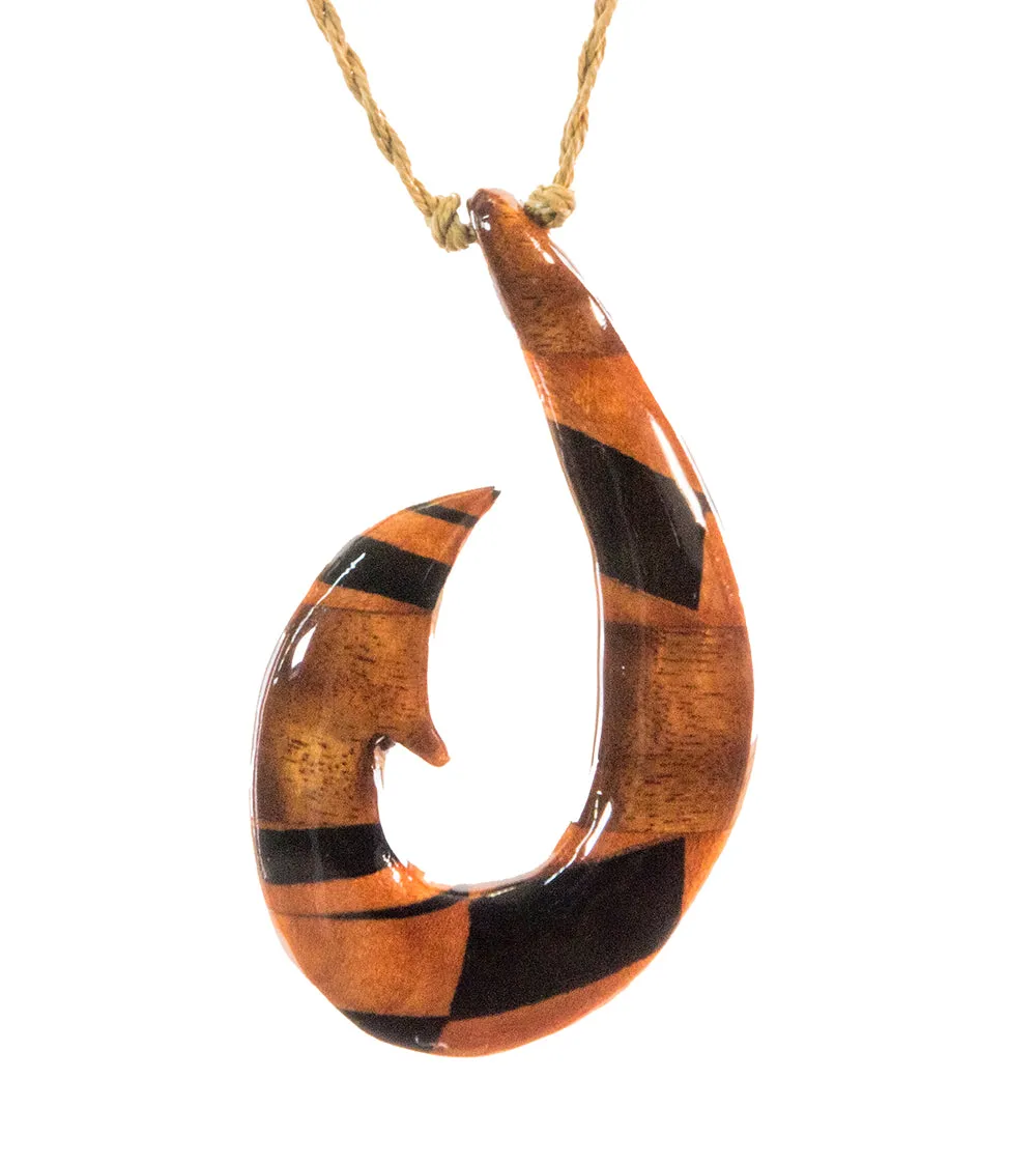 Combo Makau, Koa Bloodwood Hook Pendant