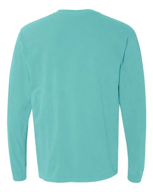 Comfort Colors Garment-Dyed Heavyweight Long Sleeve T-Shirt 6014 Lagoon