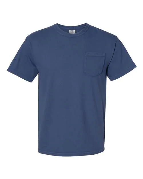 Comfort Colors Garment-Dyed Heavyweight Pocket T-Shirt 6030 China Blue