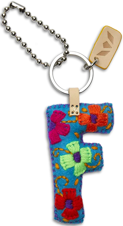 Consuela | Turquoise Felt Letter Charms