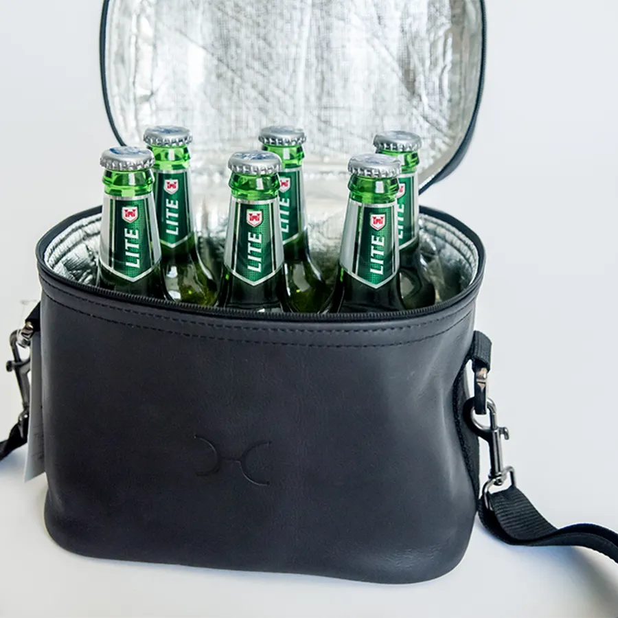 Corporate BrewSki Leather Cooler Bag