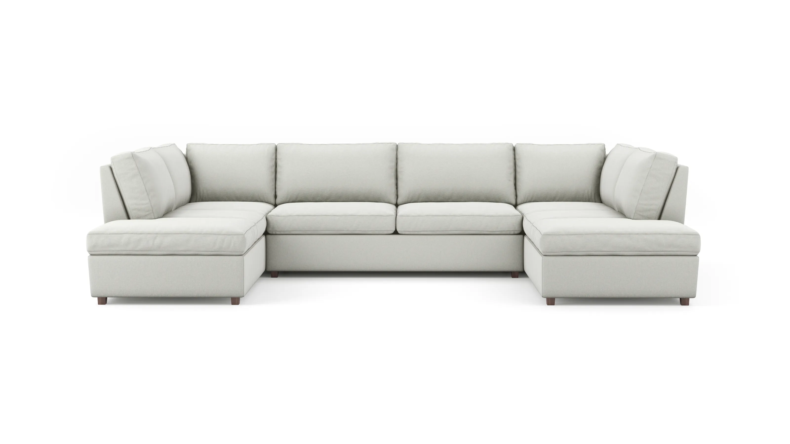 Couch Potato Lite U-Shaped Bumper Sectional (Extra Deep) (90" x 151" x 90",Extra Deep)