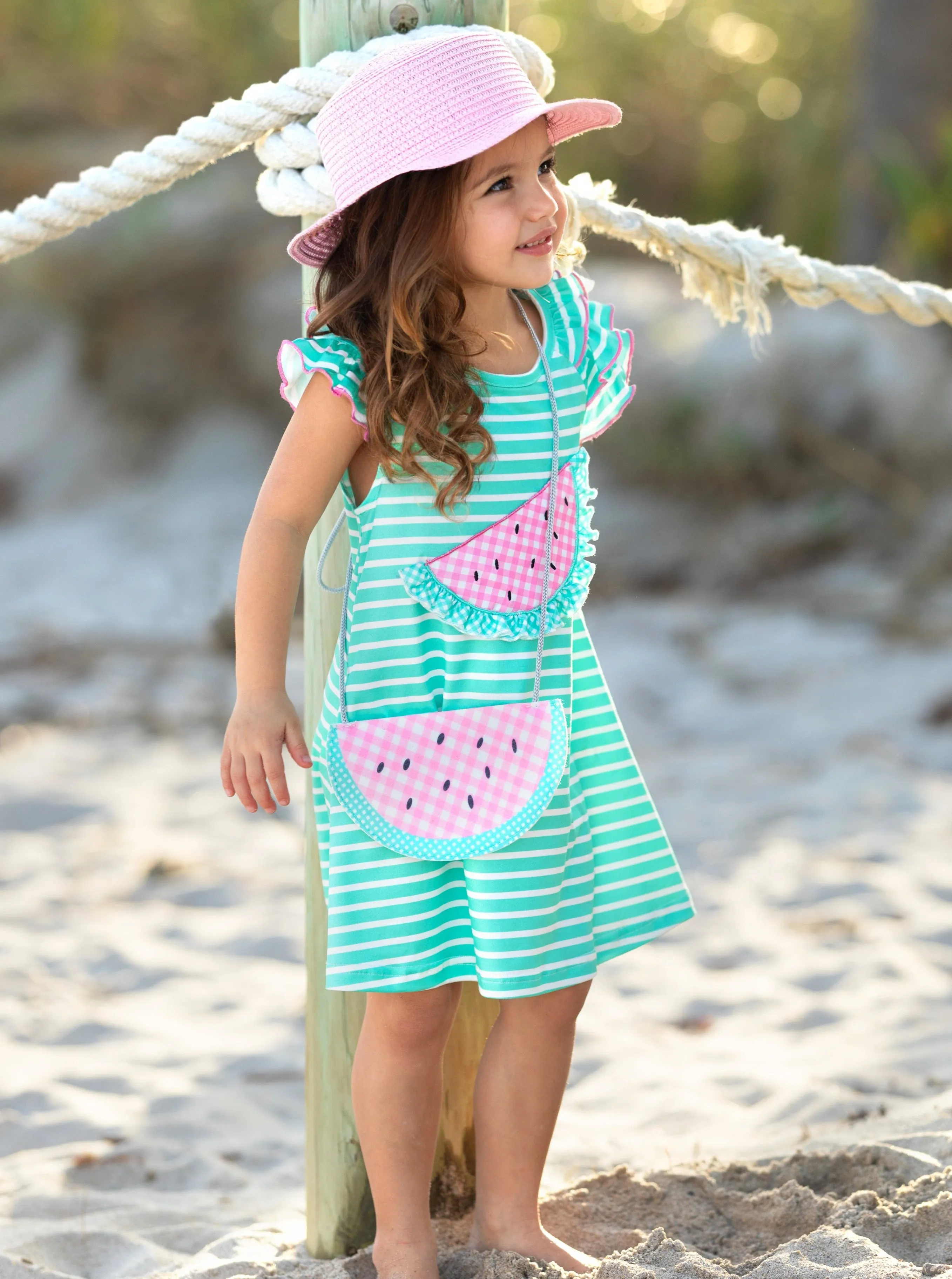 Couture Cutie Watermelon Dress and Purse Set