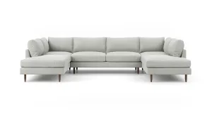 Crowd Pleaser U-Shaped Bumper Sectional  (100" x 144" x 100")