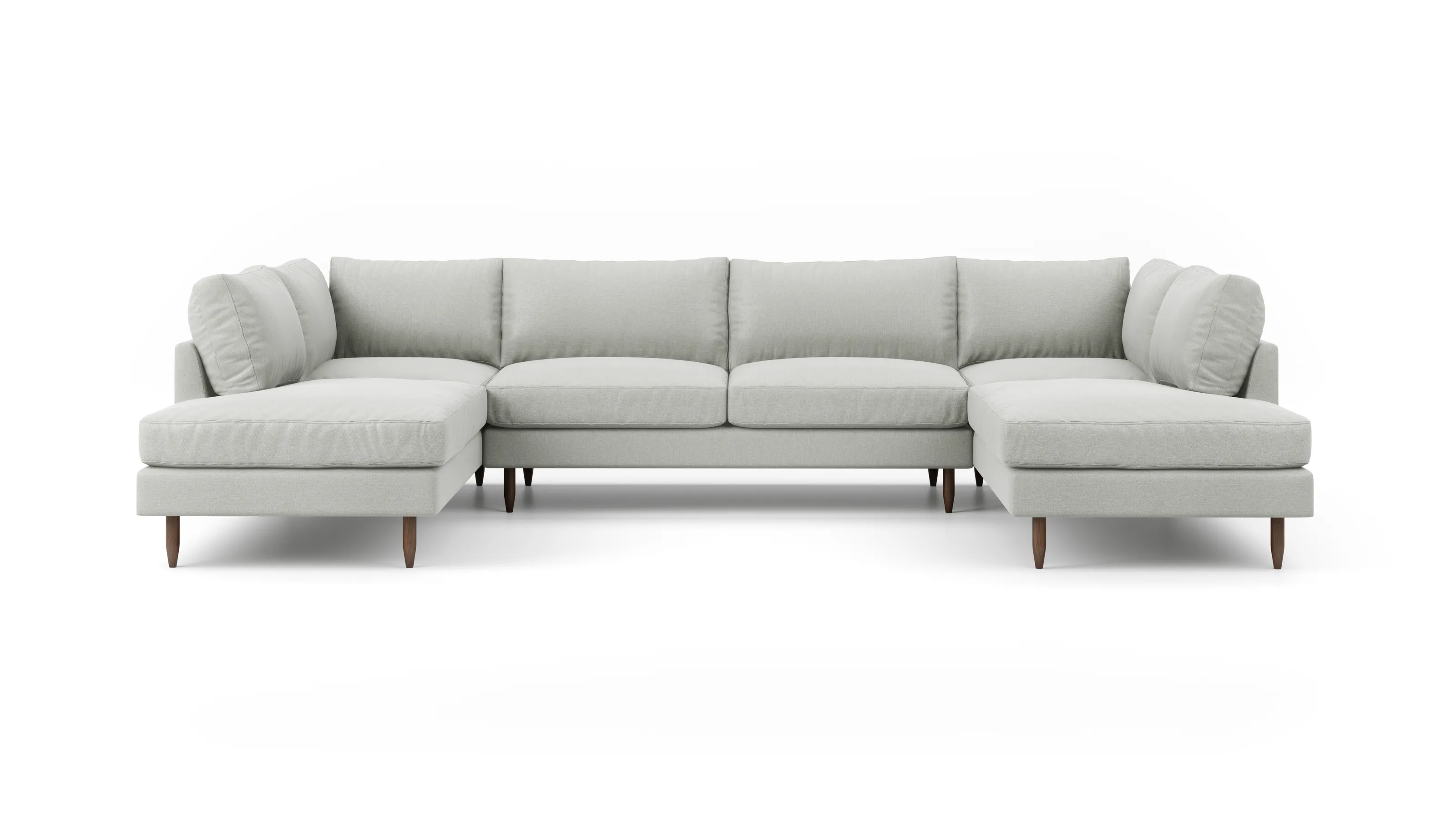 Crowd Pleaser U-Shaped Bumper Sectional  (80" x 144" x 80")