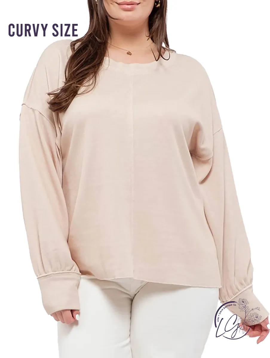 Curvy Forever Young Knit Long Sleeve