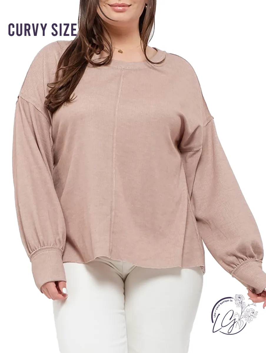 Curvy Forever Young Knit Long Sleeve