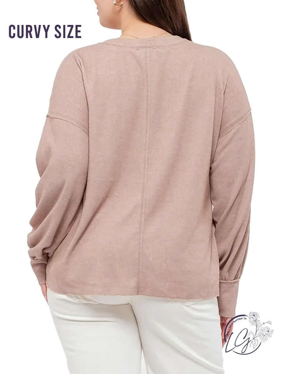 Curvy Forever Young Knit Long Sleeve