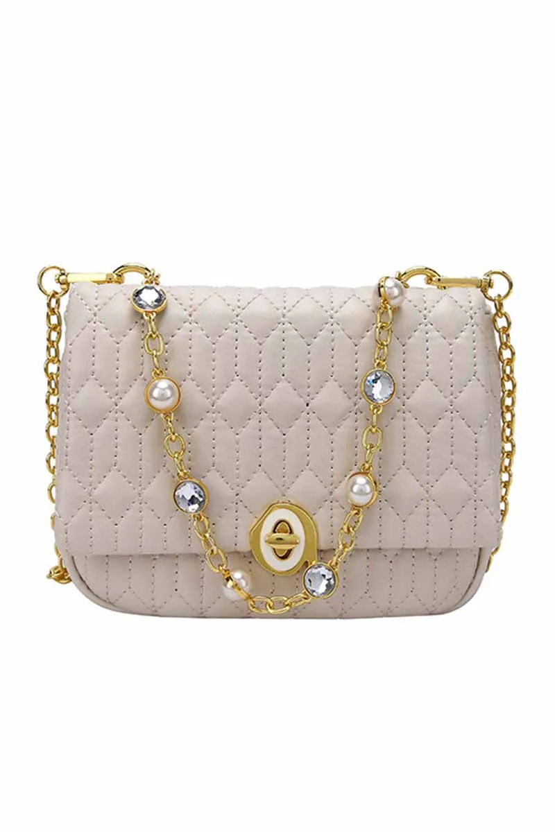 CUTE PEARL CHAIN SHOULDER BAG CWAB0471