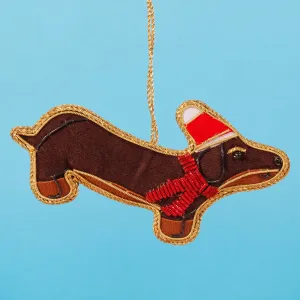 Dachshund Sausage Dog Zari Decoration