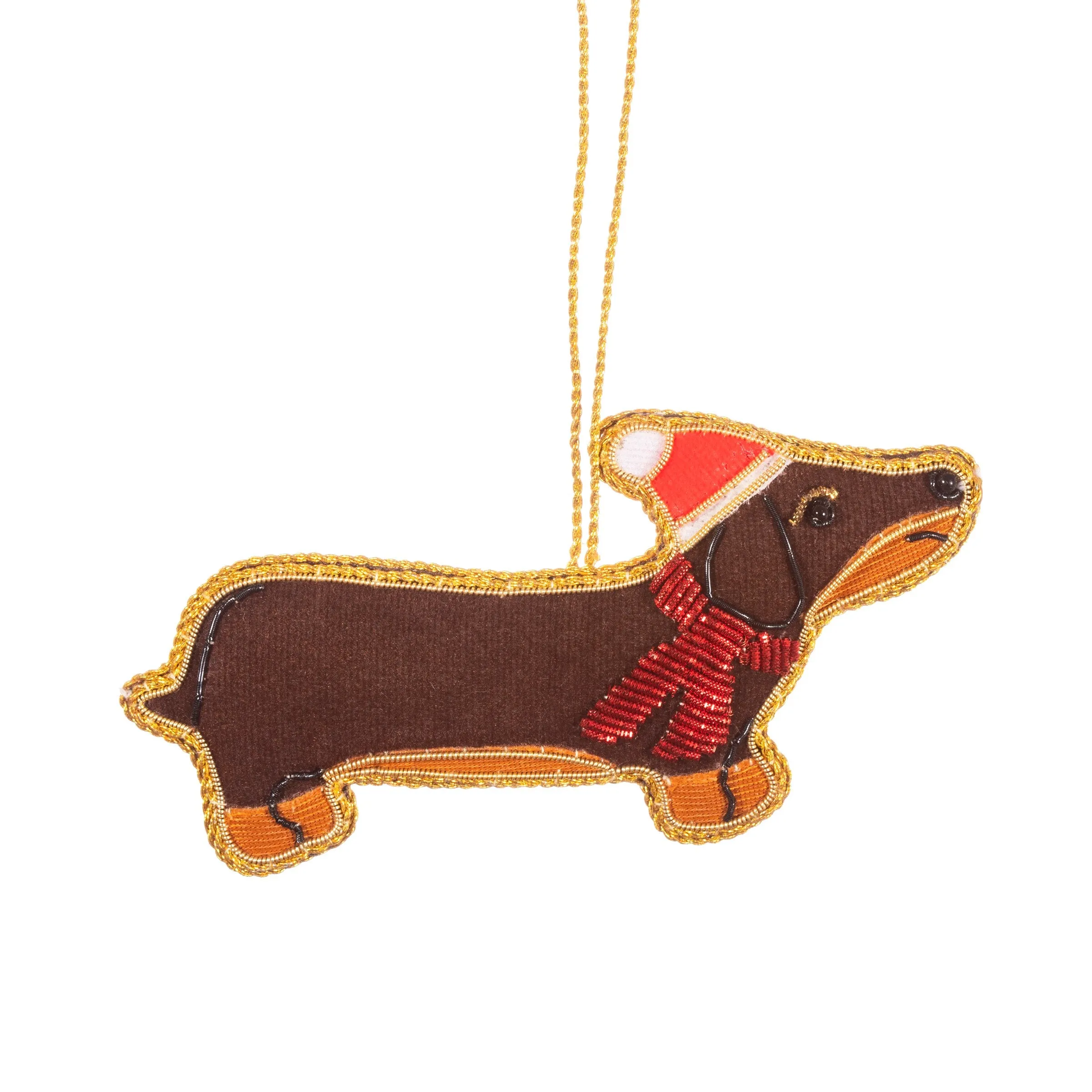 Dachshund Sausage Dog Zari Decoration