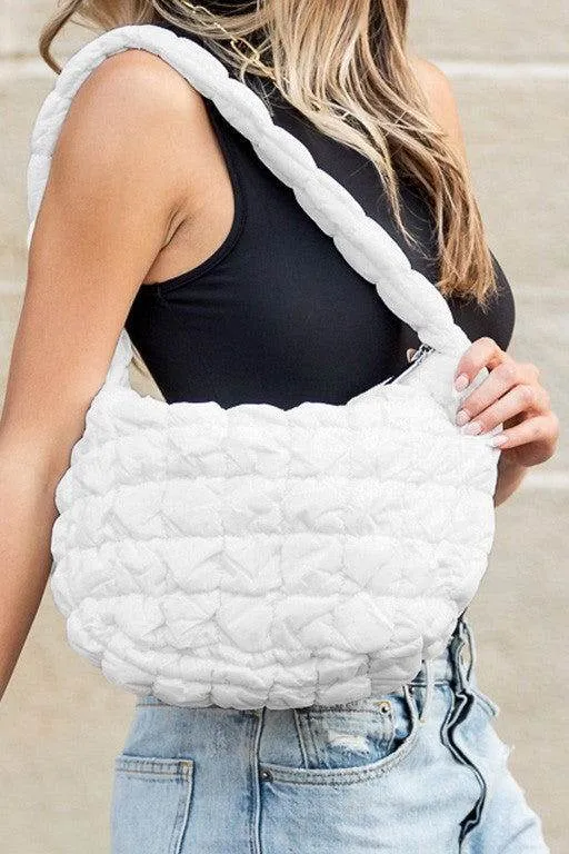 Dale Quilted Puffer Shoulder Bag