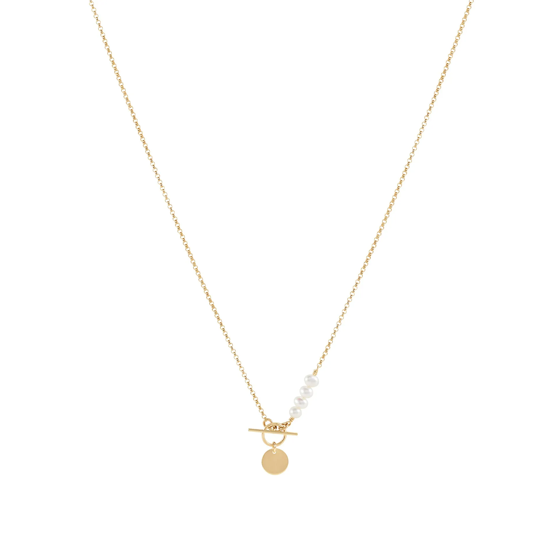 Darcie Freshwater Pearl Necklace - Gold