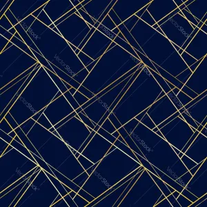 Dark Blue Art Deco Modern Lines Pattern