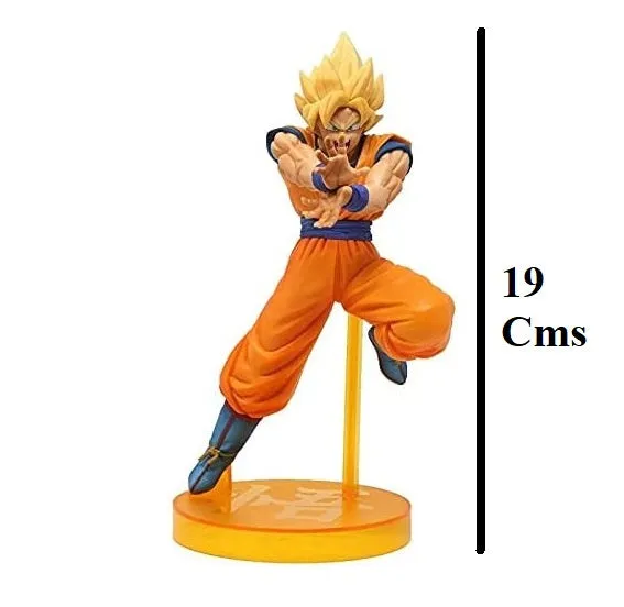 DBZ Anime Super Saiyan Son Goku  PVC Battle Mode Figure | 21cm |