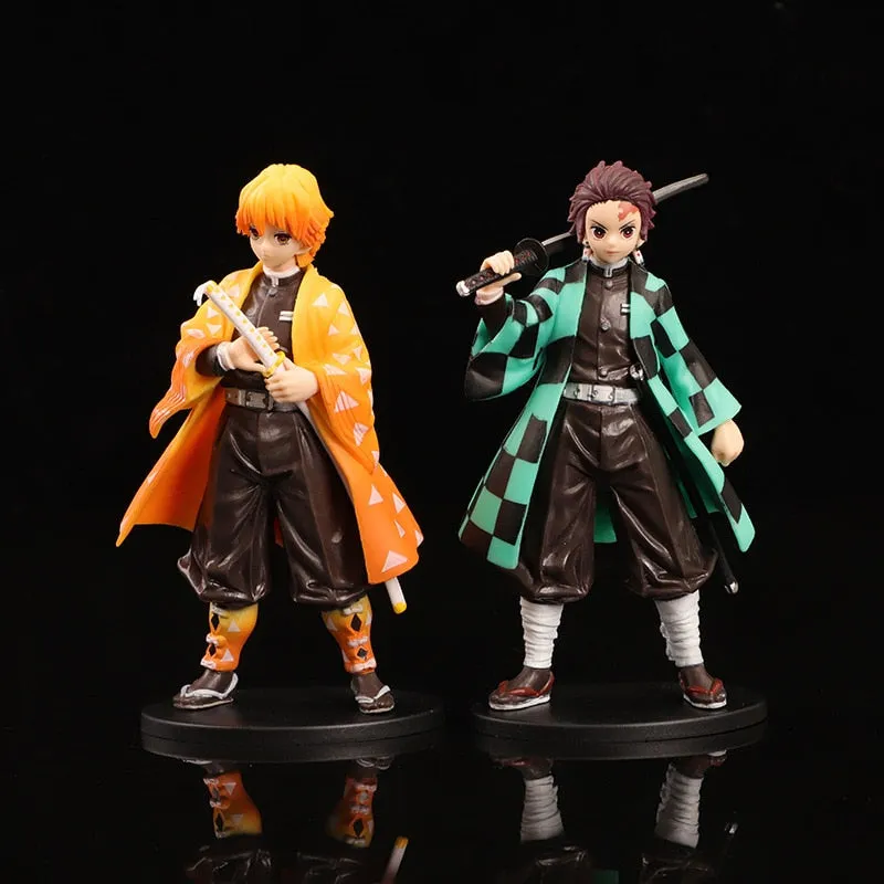 Demon Slayer Anime Set Of 6 Big Size Action Figures PVC Models Anime Figurines | 16 Cms |