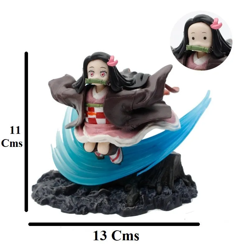 Demon Slayer Nezuko Kamado Action Figure 2 FACE  (11 Cms)