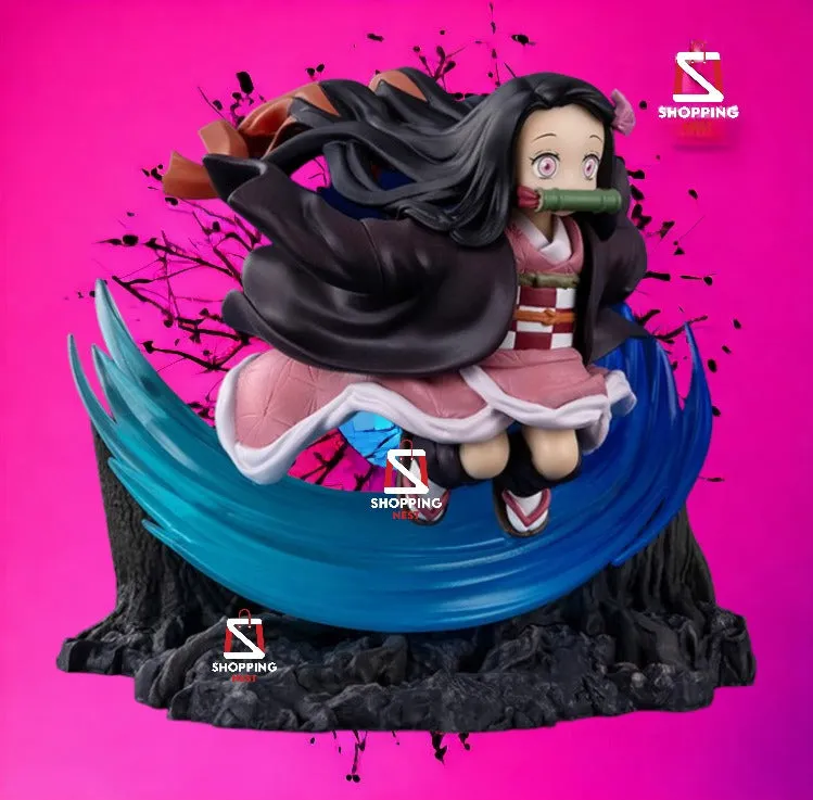 Demon Slayer Nezuko Kamado Action Figure 2 FACE  (11 Cms)