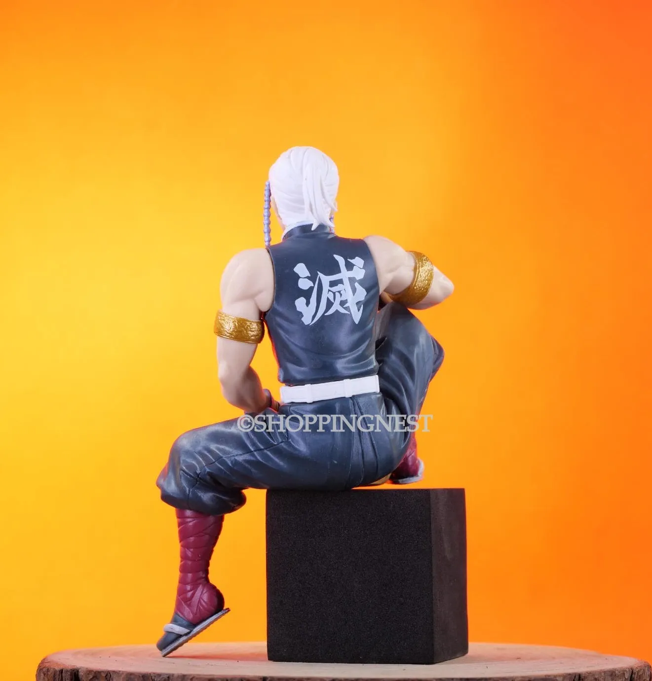 Demon Slayer Tengen Uzui The Sound Hashira Perching PVC Model Anime Action Figure  | 15 Cms |