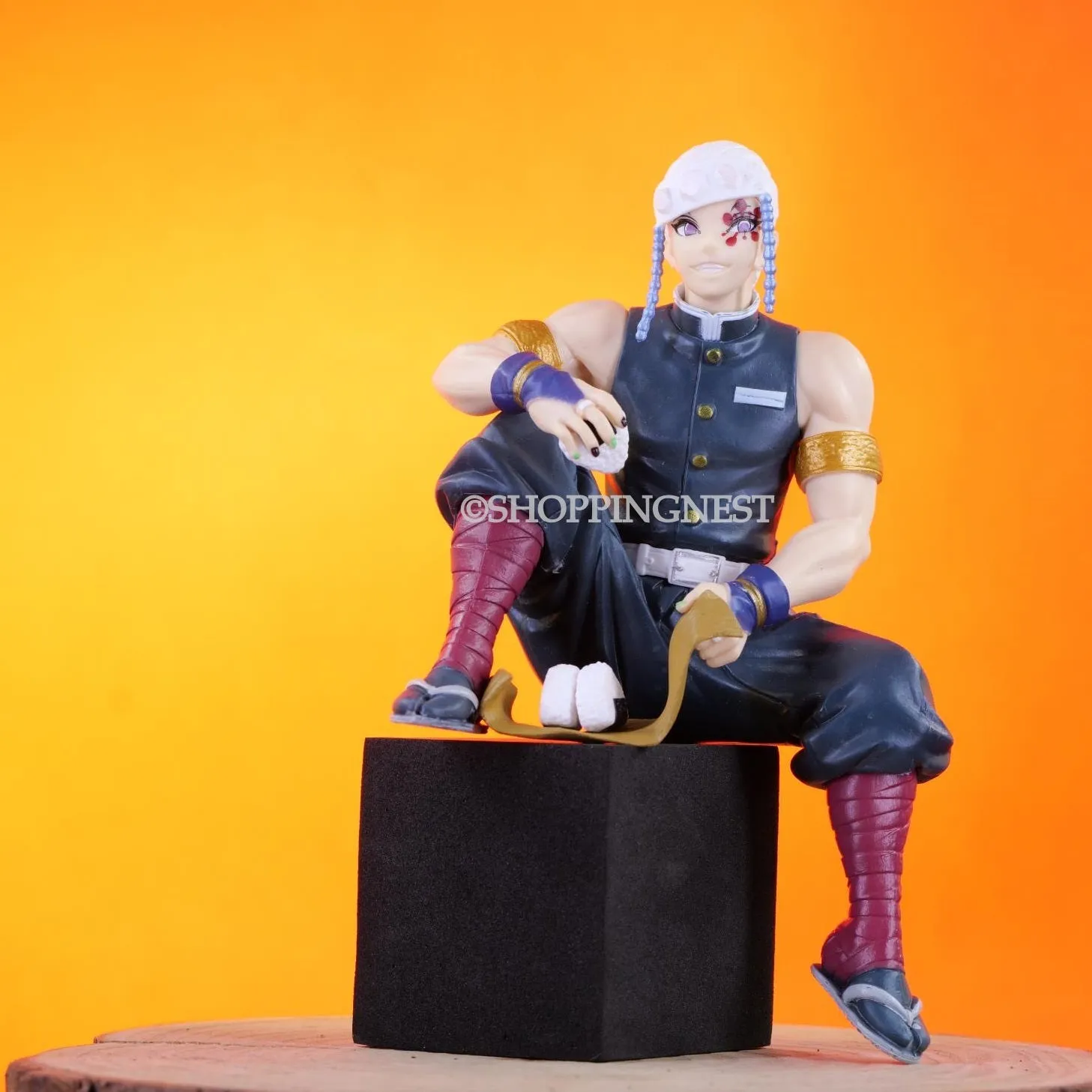 Demon Slayer Tengen Uzui The Sound Hashira Perching PVC Model Anime Action Figure  | 15 Cms |