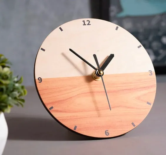 Desk Wooden Clock