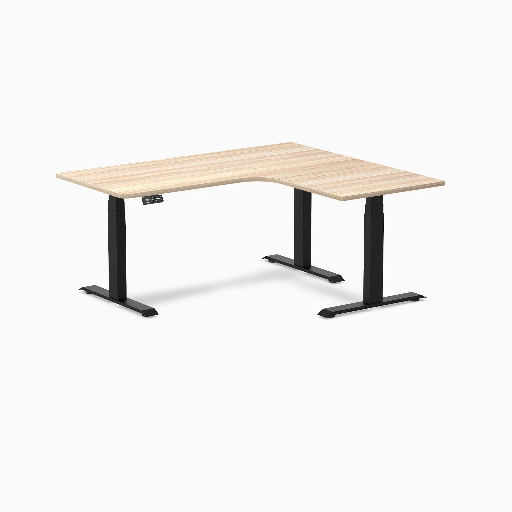 Desky L-Shape Melamine Sit Stand Desk