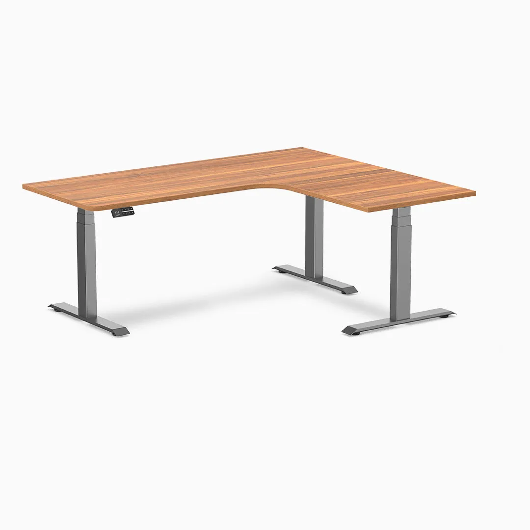 Desky L-Shape Melamine Sit Stand Desk