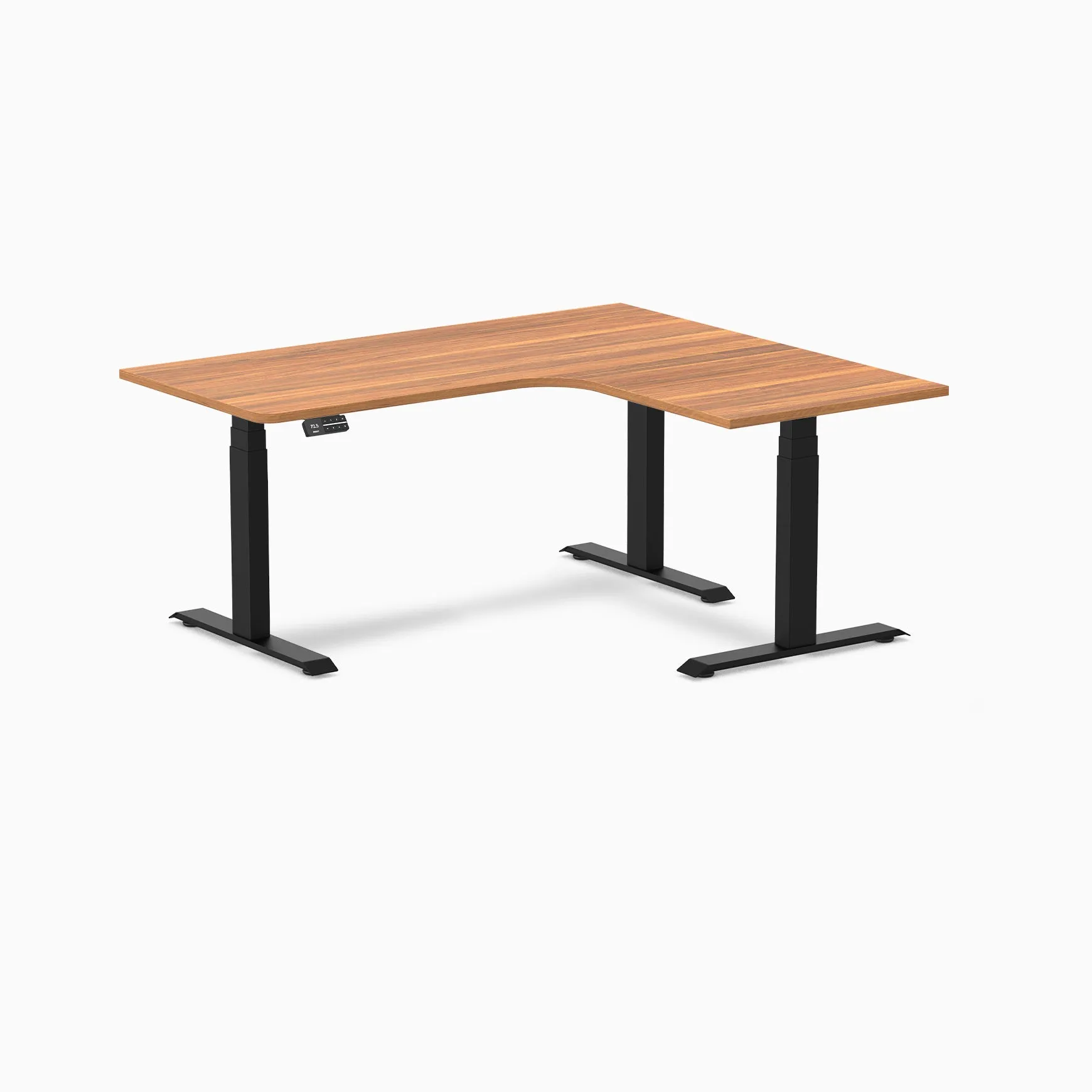 Desky L-Shape Melamine Sit Stand Desk