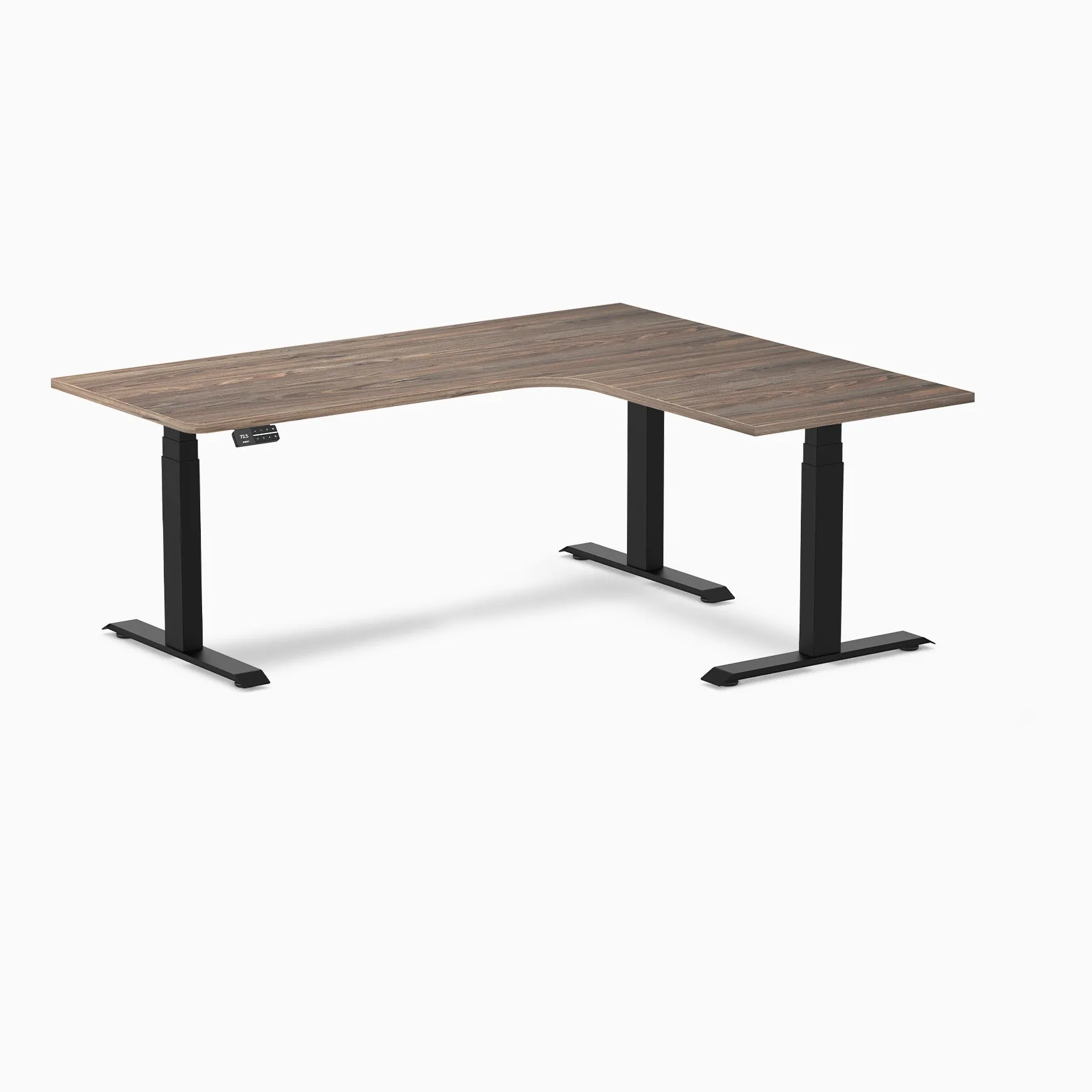 Desky L-Shape Melamine Sit Stand Desk