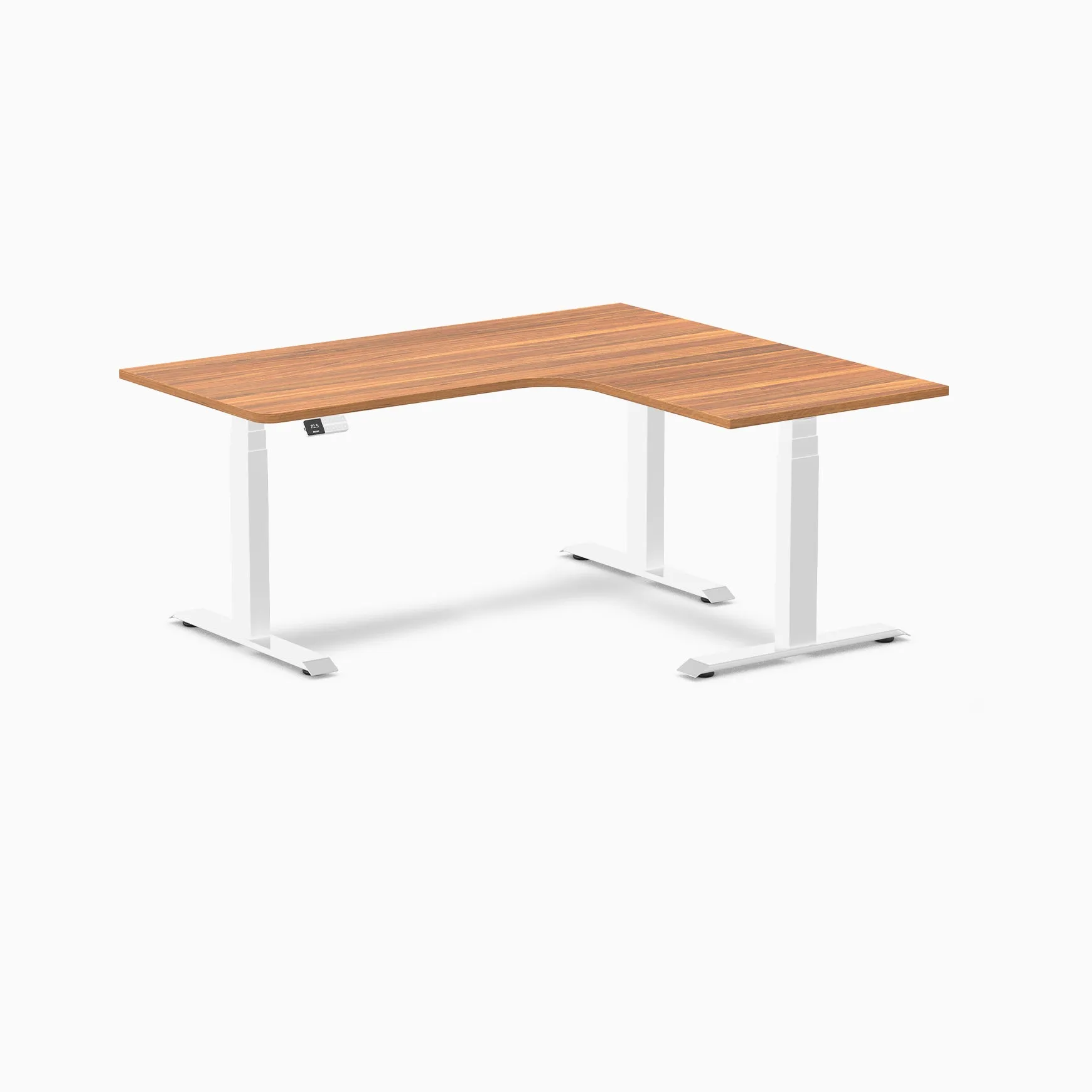 Desky L-Shape Melamine Sit Stand Desk