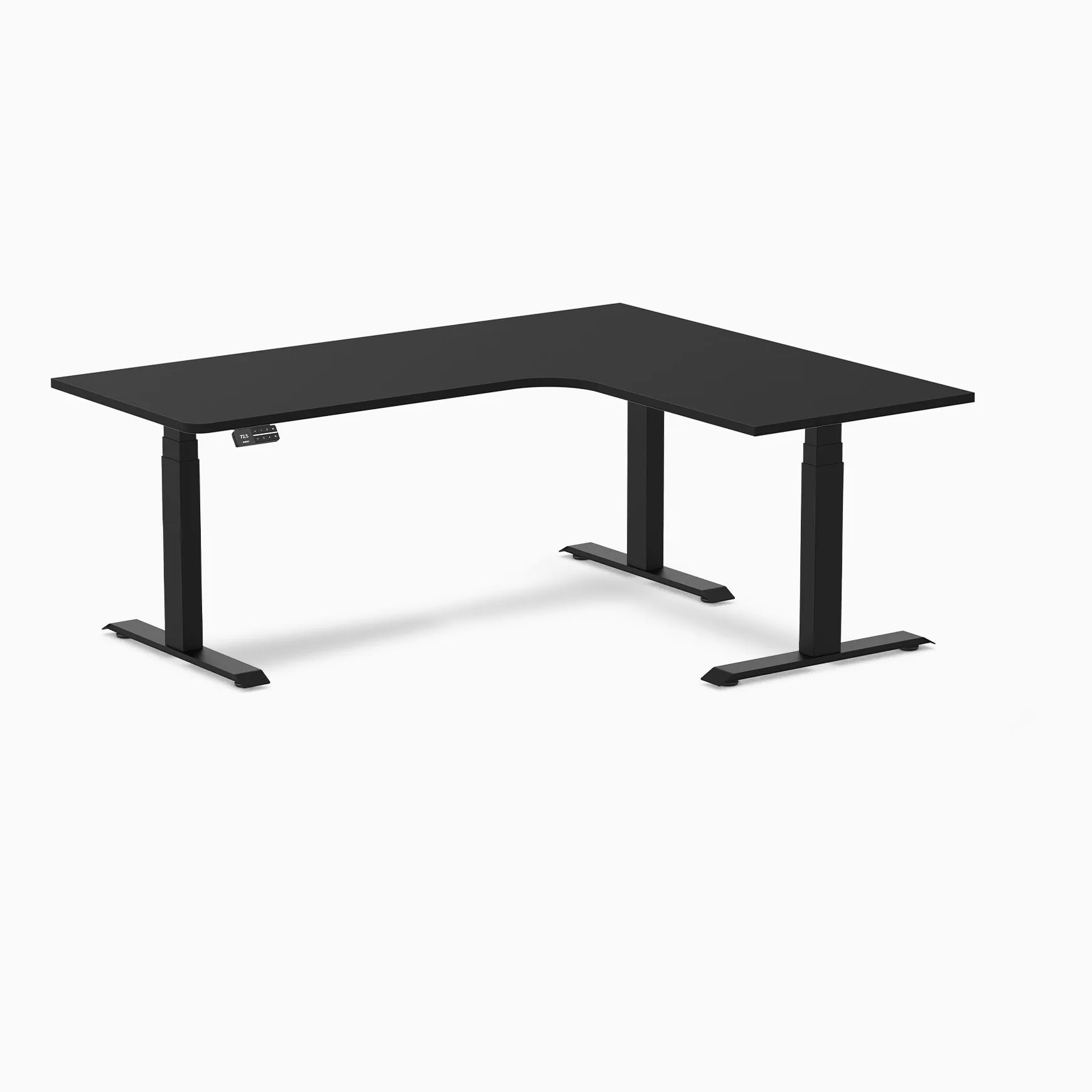 Desky L-Shape Melamine Sit Stand Desk