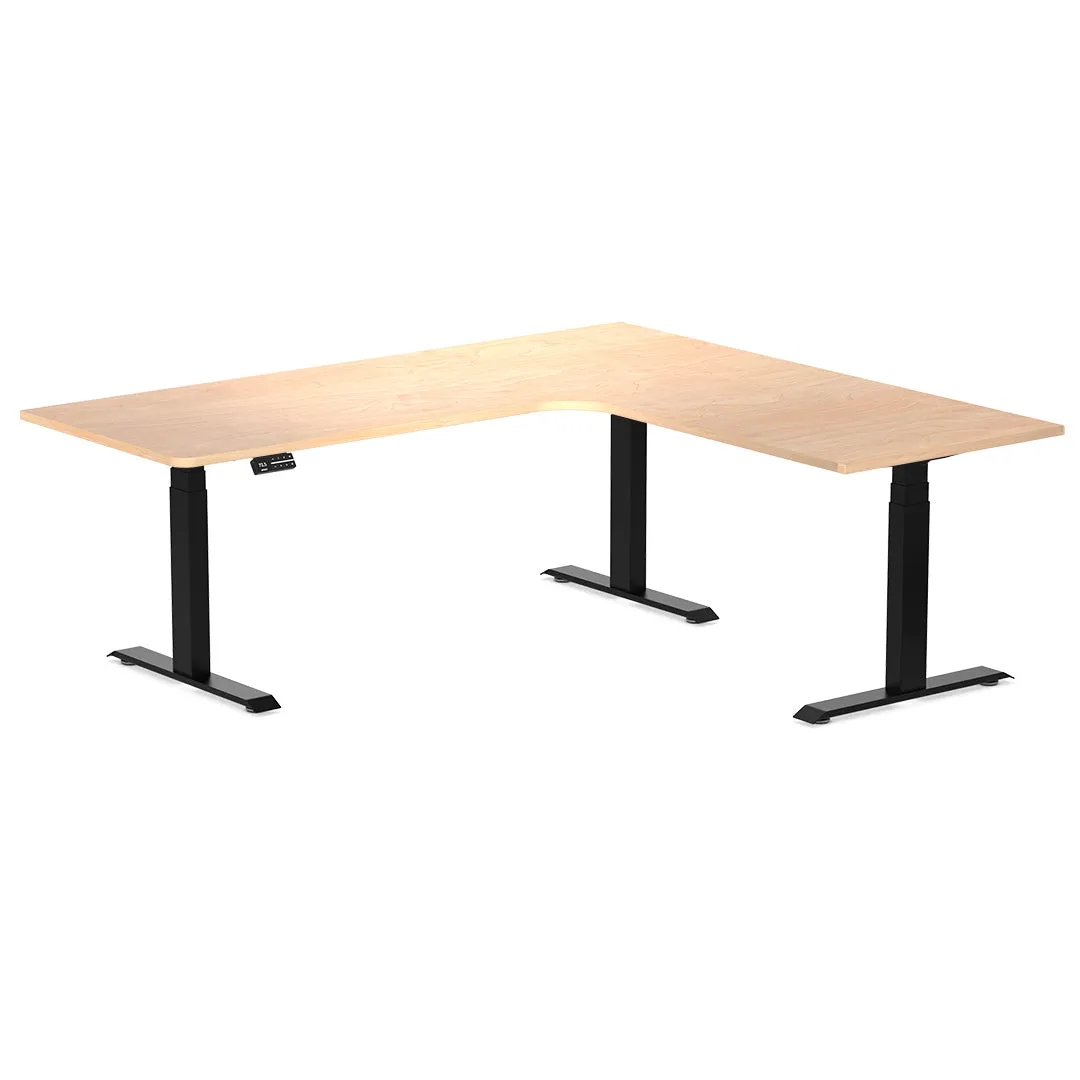 Desky L-Shape Melamine Sit Stand Desk