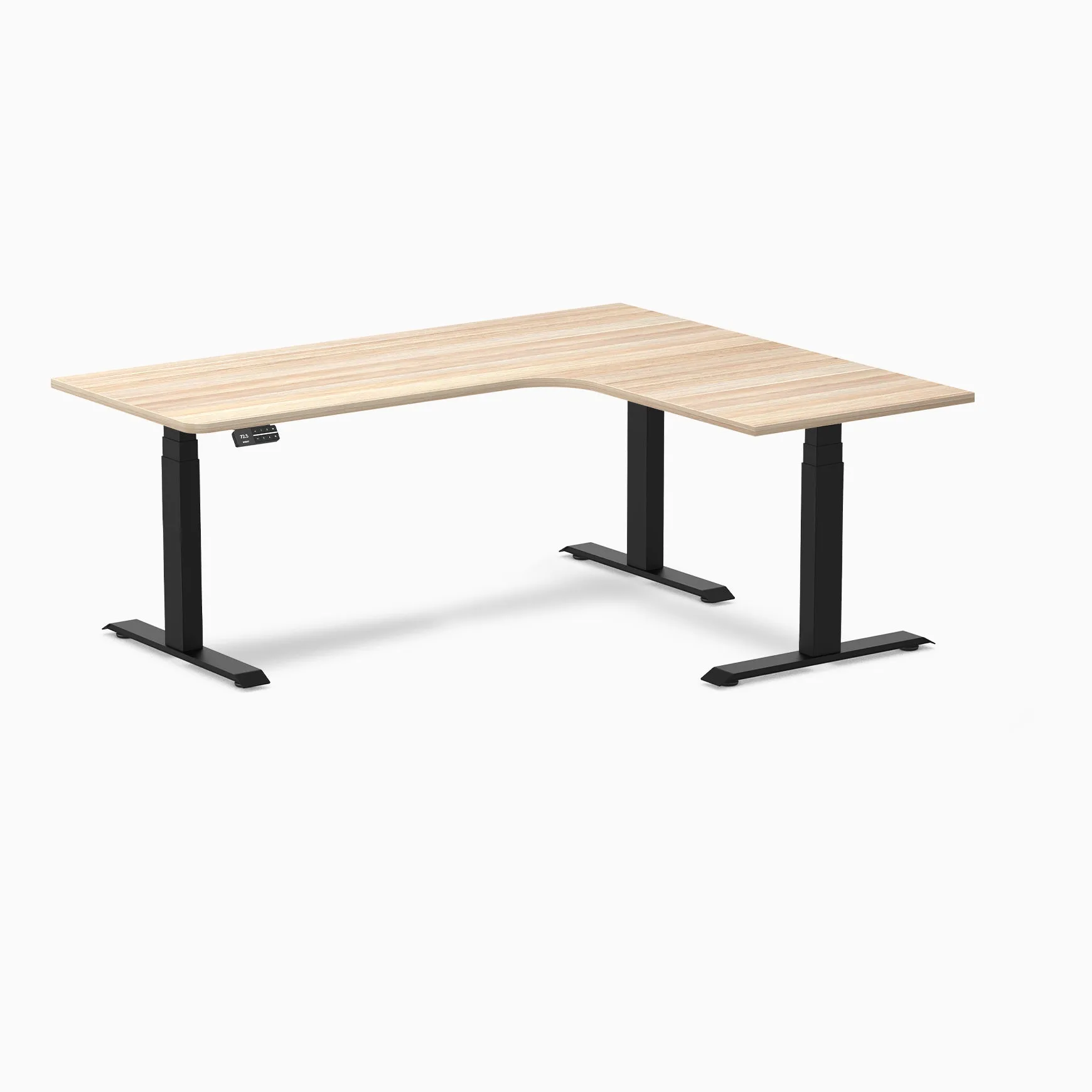 Desky L-Shape Melamine Sit Stand Desk