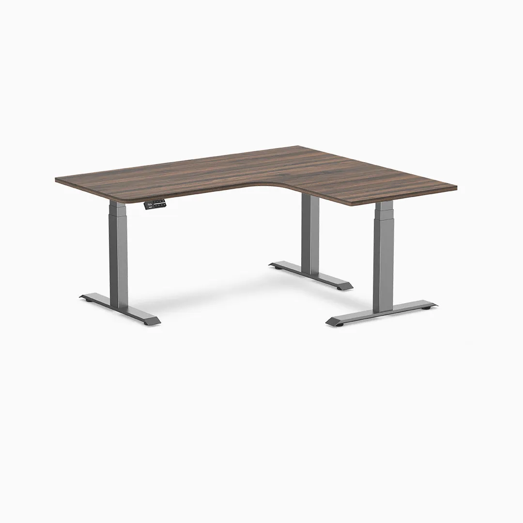 Desky L-Shape Melamine Sit Stand Desk