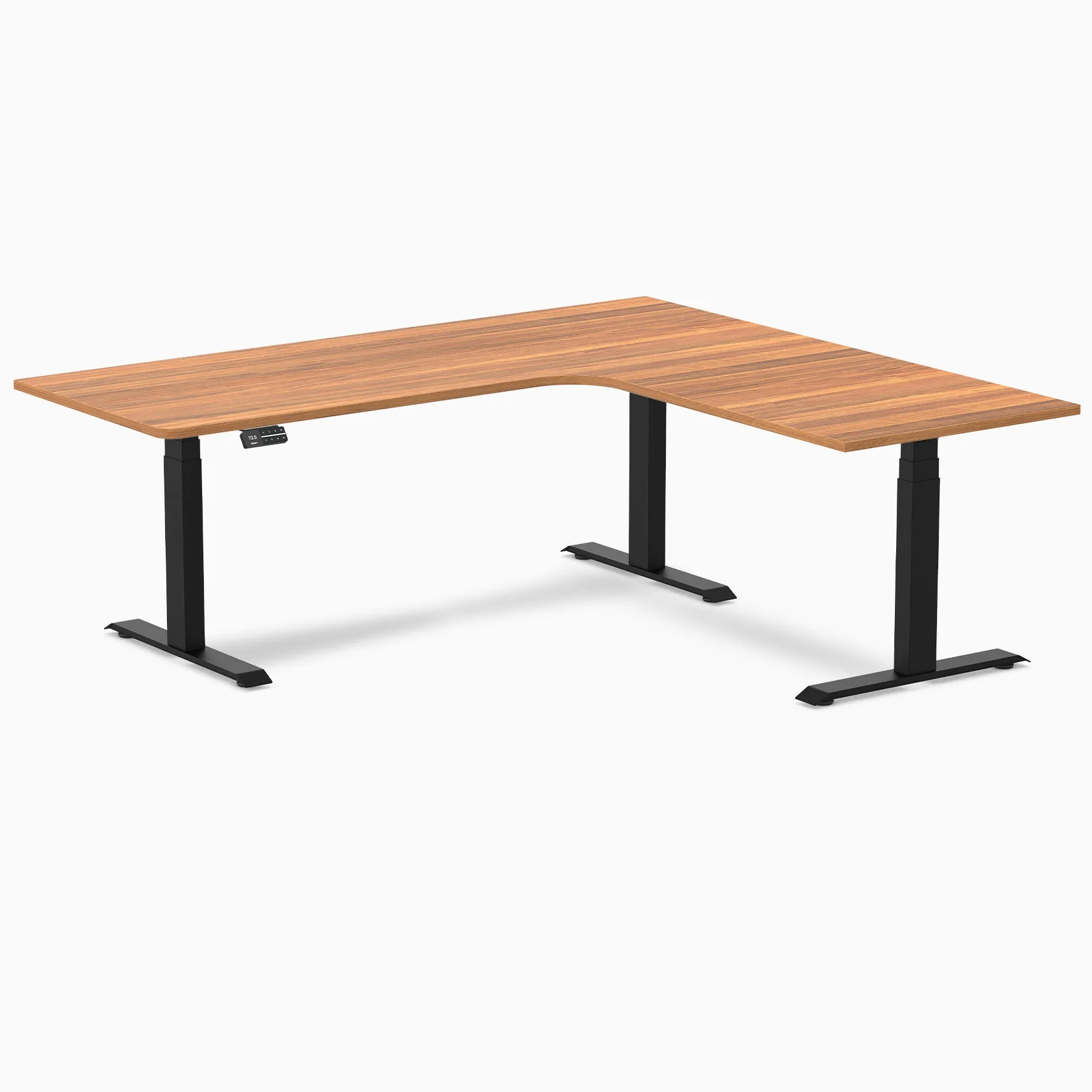 Desky L-Shape Melamine Sit Stand Desk