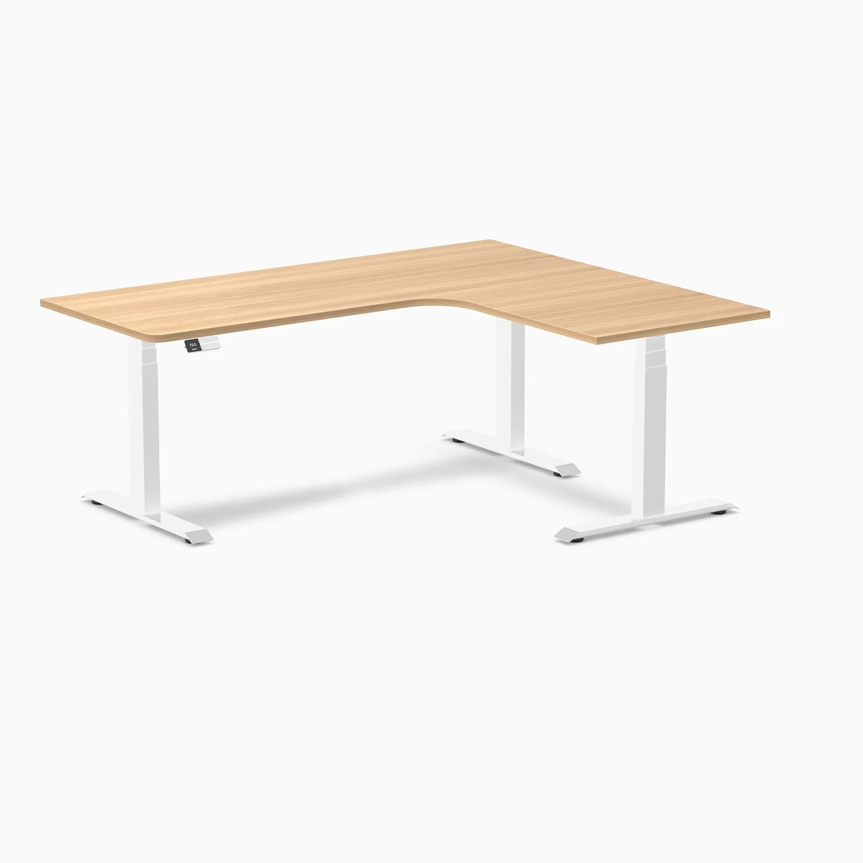 Desky L-Shape Melamine Sit Stand Desk