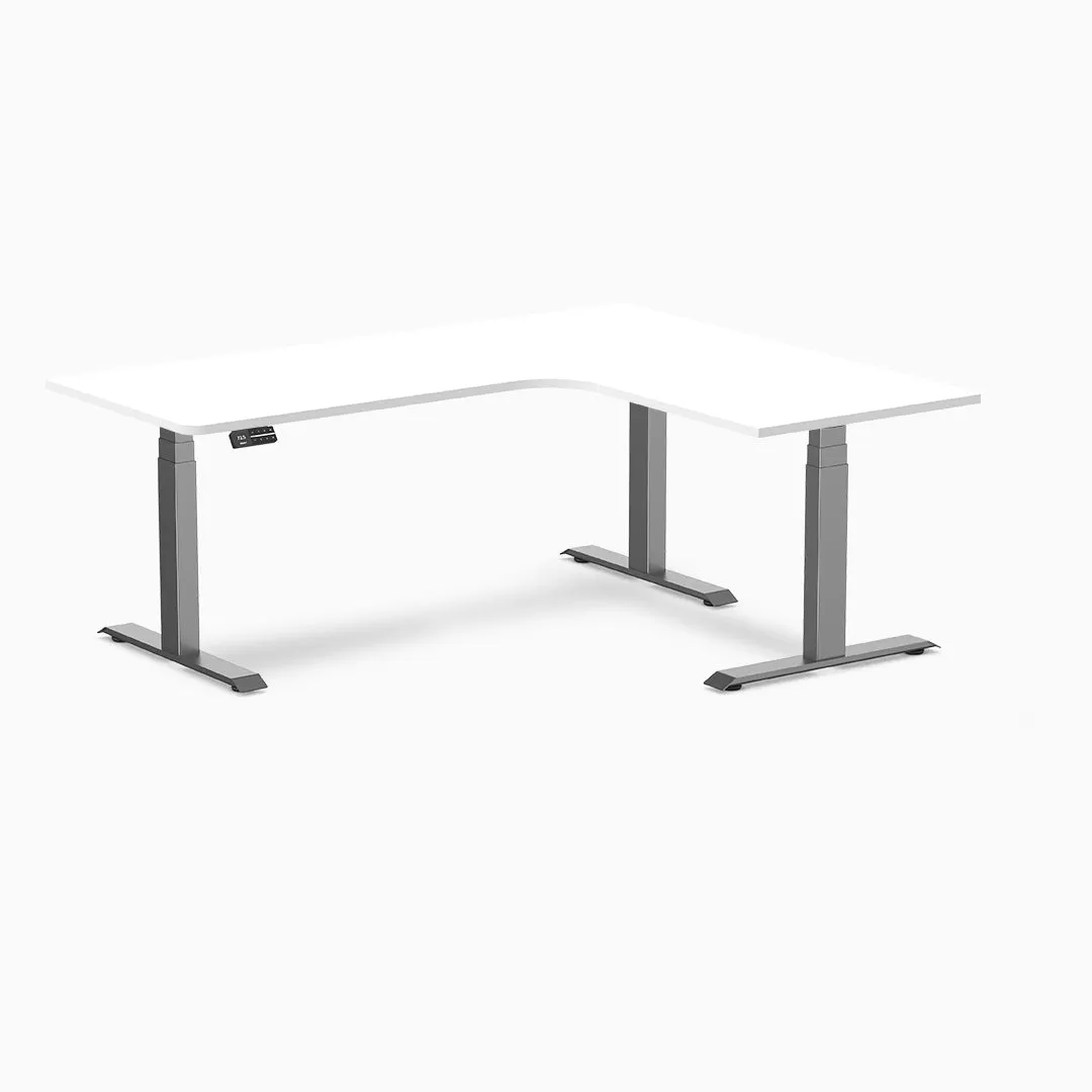 Desky L-Shape Melamine Sit Stand Desk