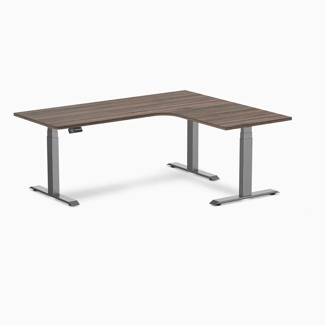 Desky L-Shape Melamine Sit Stand Desk