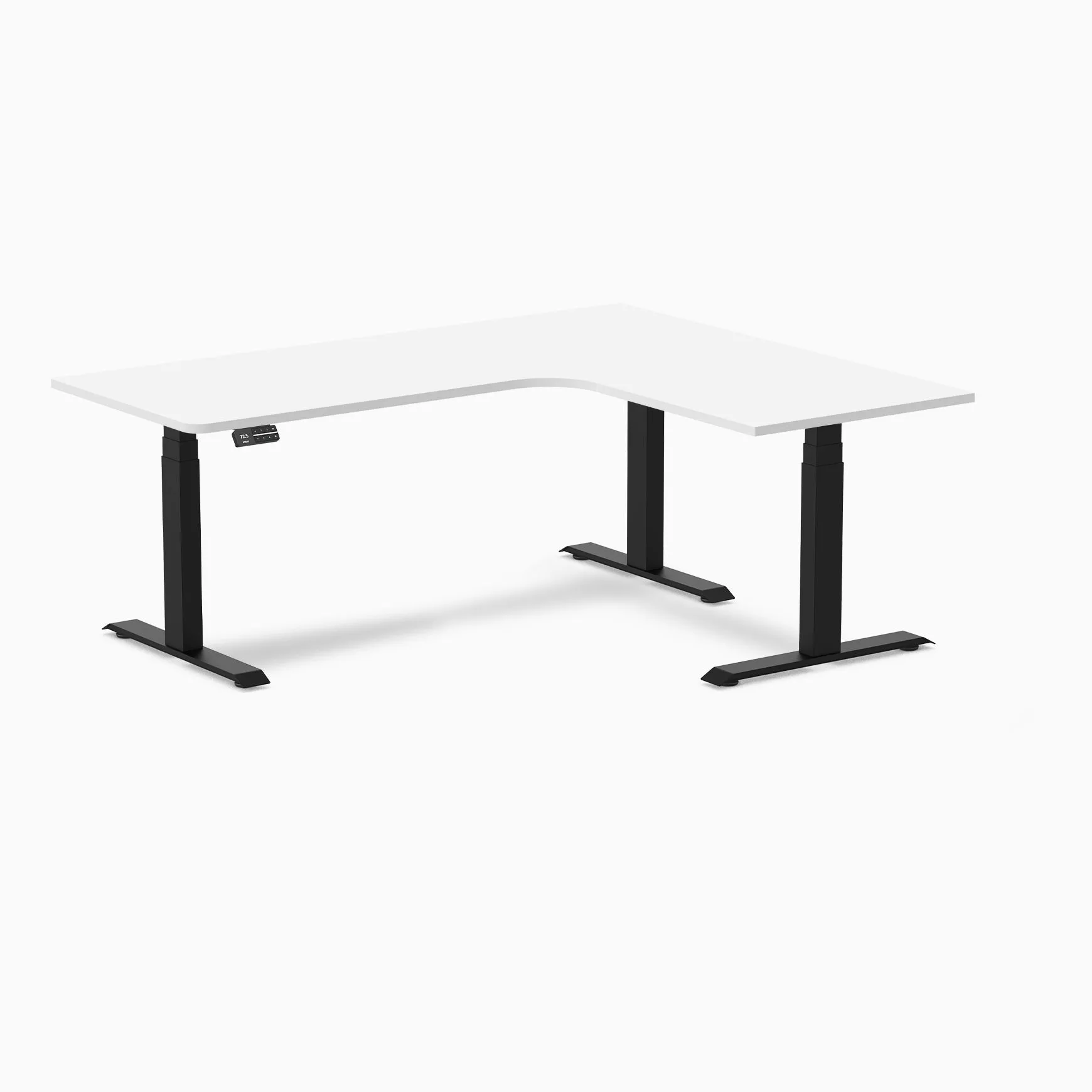 Desky L-Shape Melamine Sit Stand Desk