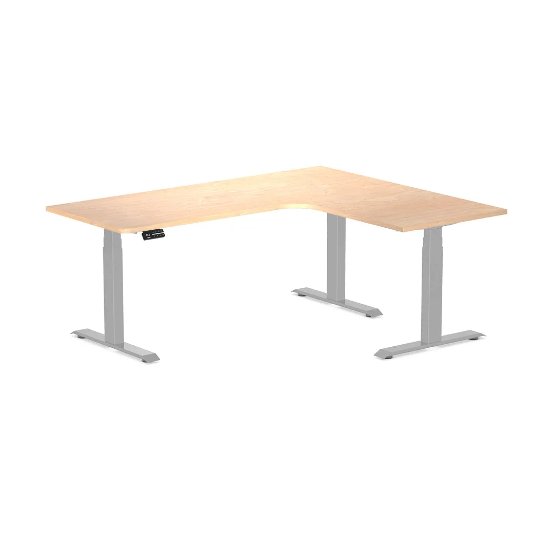 Desky L-Shape Melamine Sit Stand Desk