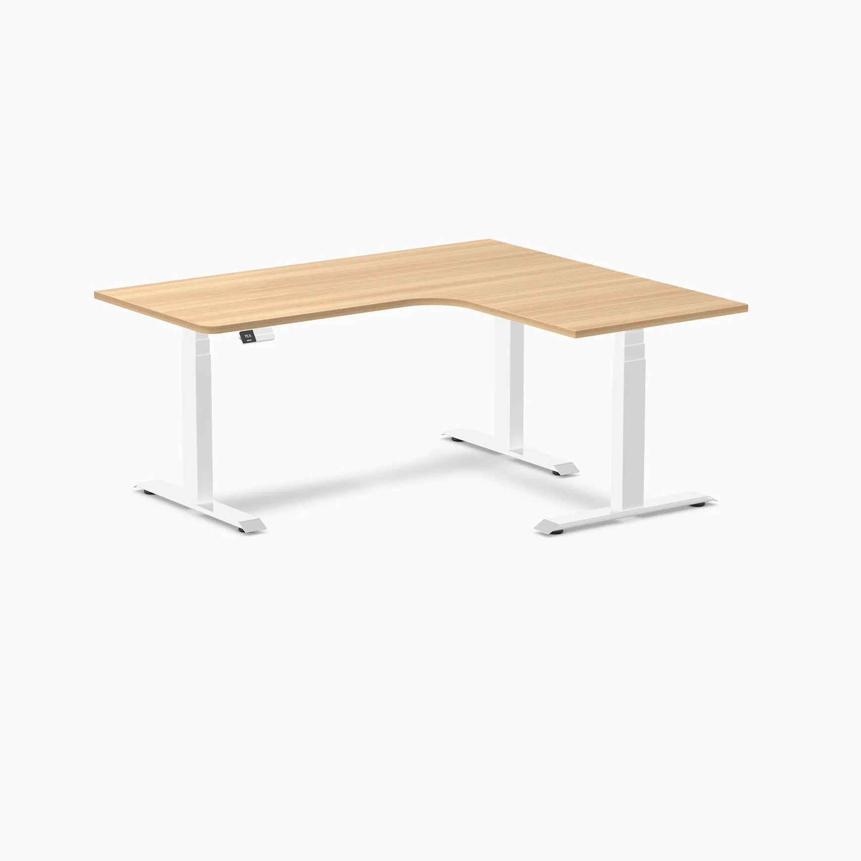 Desky L-Shape Melamine Sit Stand Desk