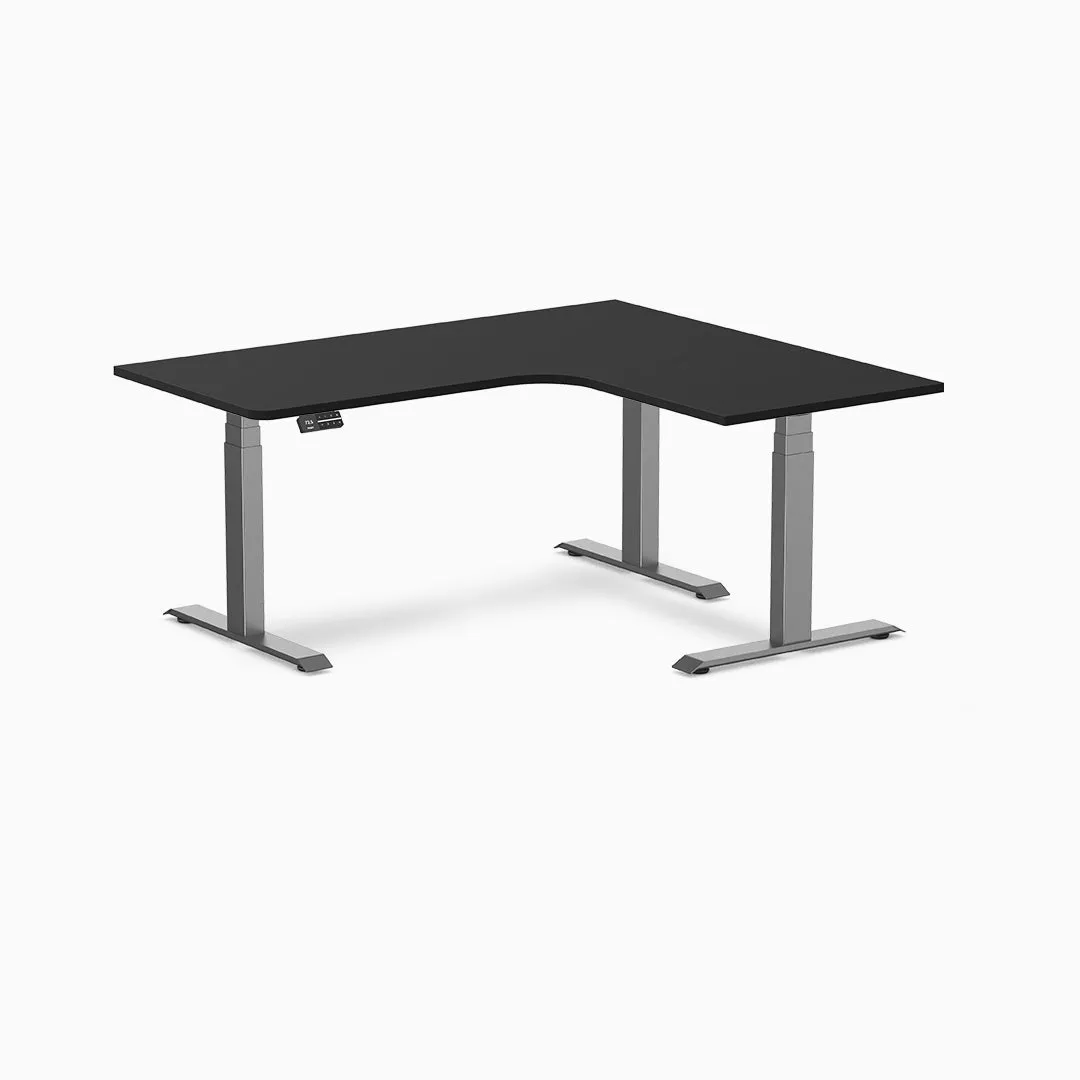 Desky L-Shape Melamine Sit Stand Desk