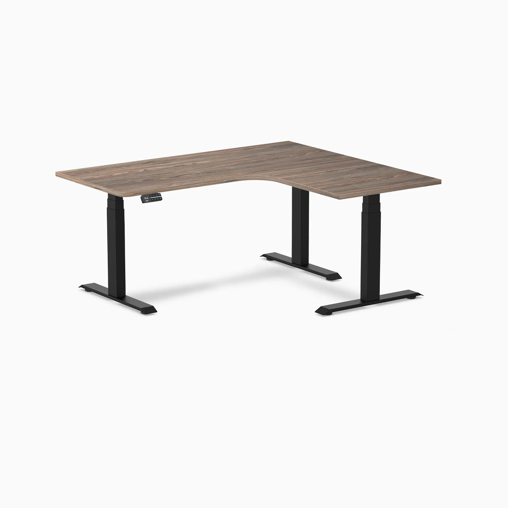 Desky L-Shape Melamine Sit Stand Desk