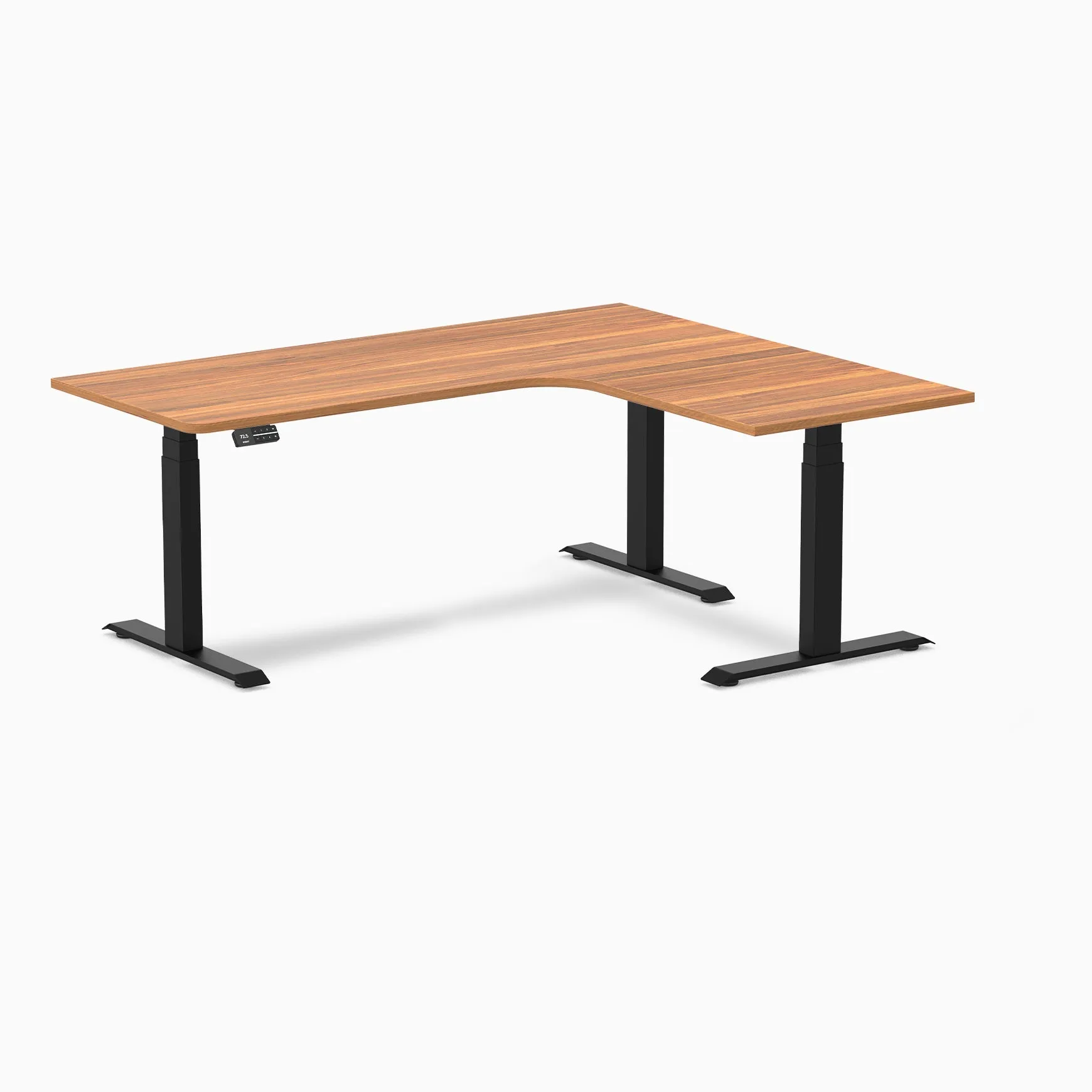 Desky L-Shape Melamine Sit Stand Desk