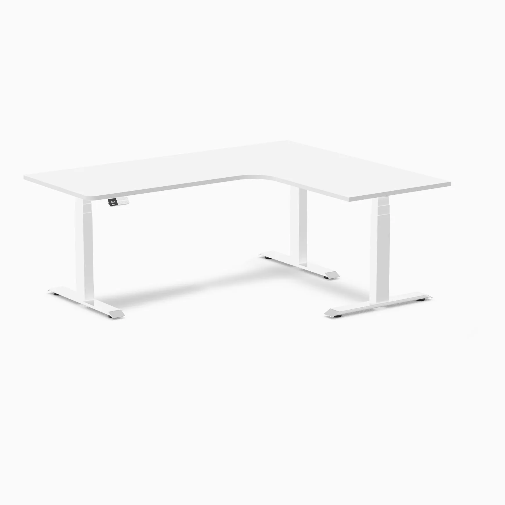 Desky L-Shape Melamine Sit Stand Desk