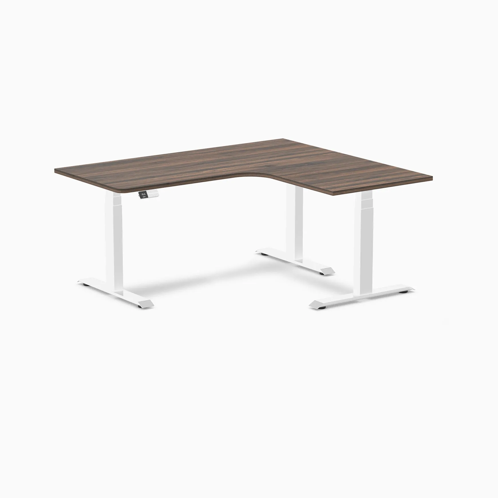 Desky L-Shape Melamine Sit Stand Desk