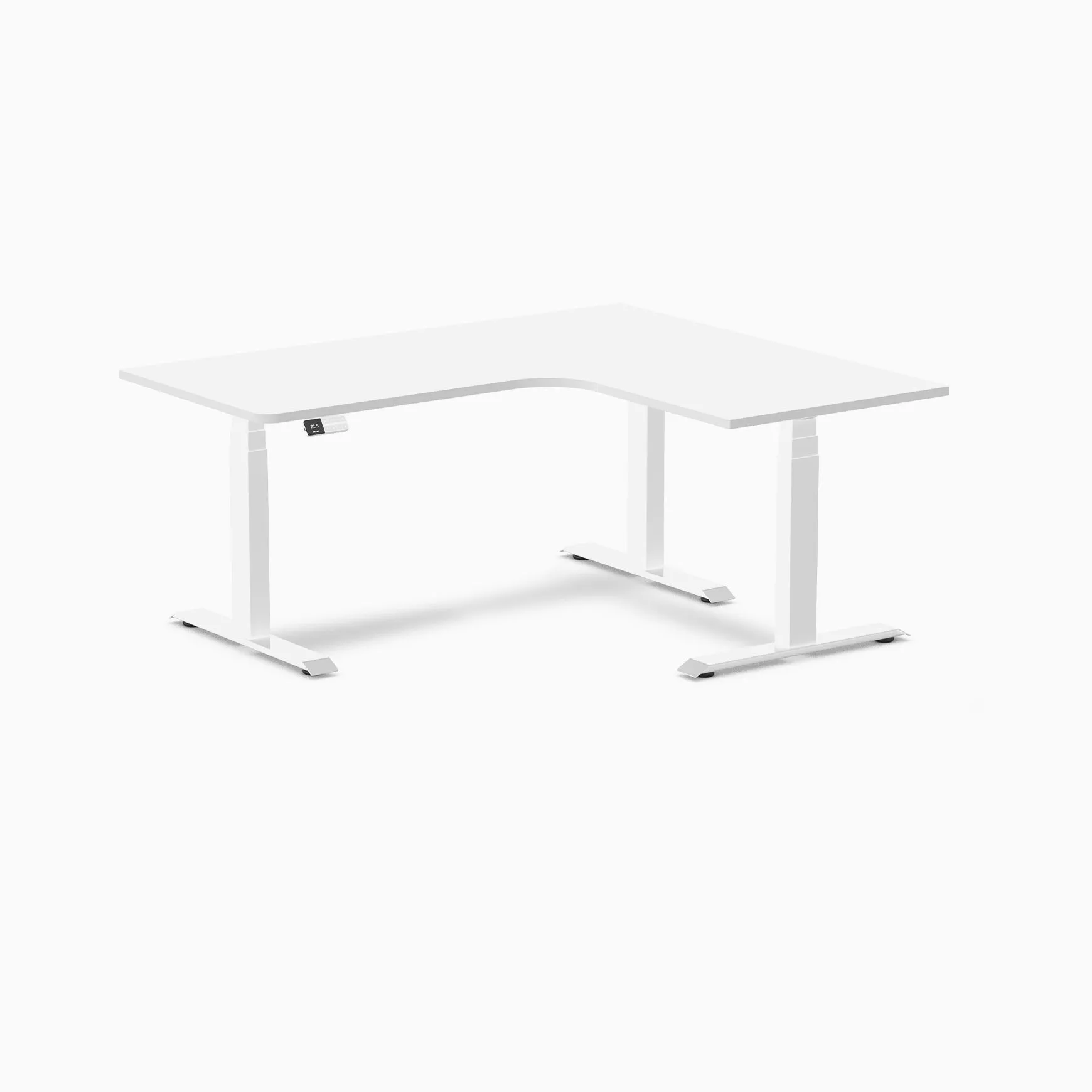 Desky L-Shape Melamine Sit Stand Desk