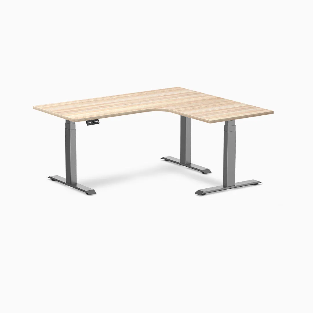 Desky L-Shape Melamine Sit Stand Desk