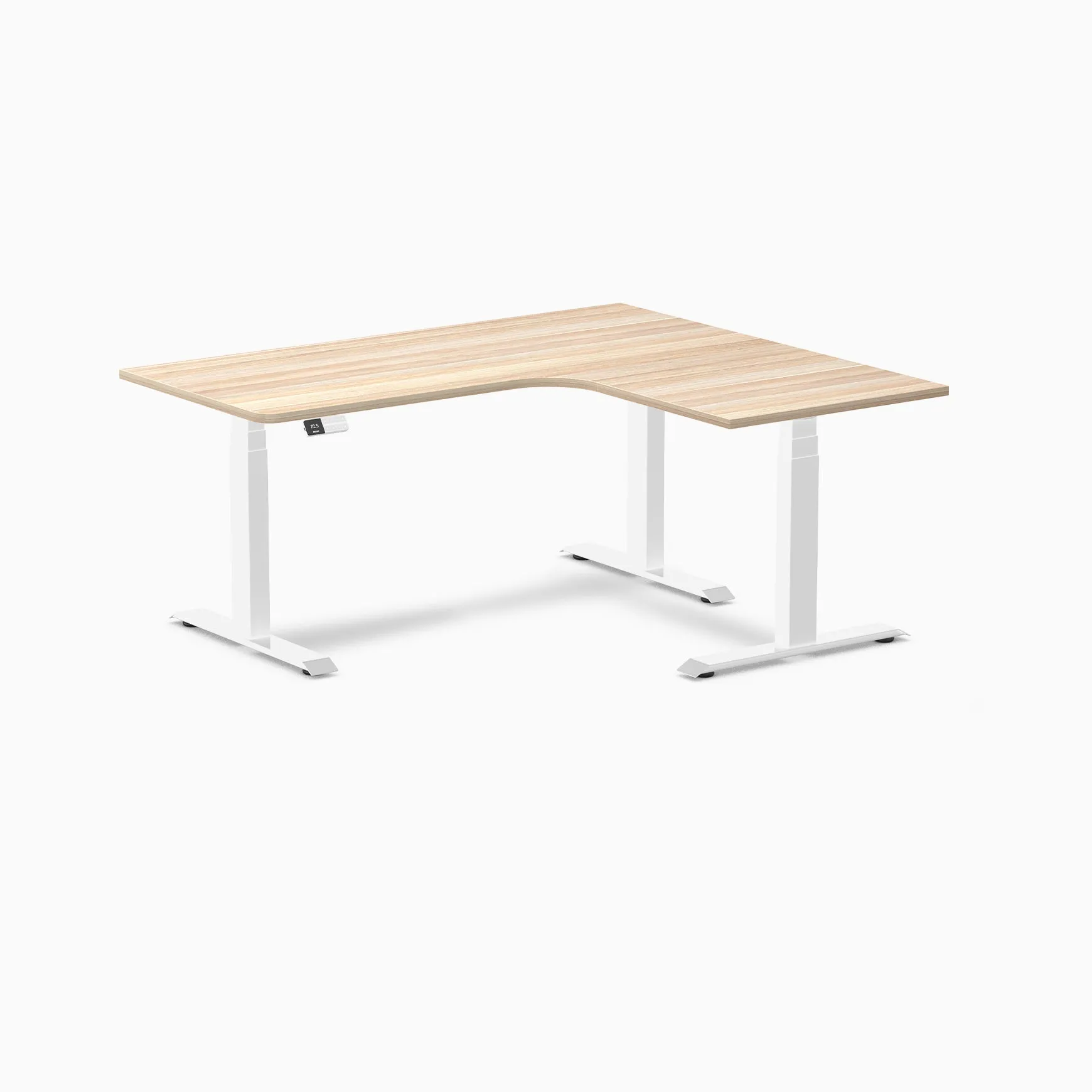 Desky L-Shape Melamine Sit Stand Desk